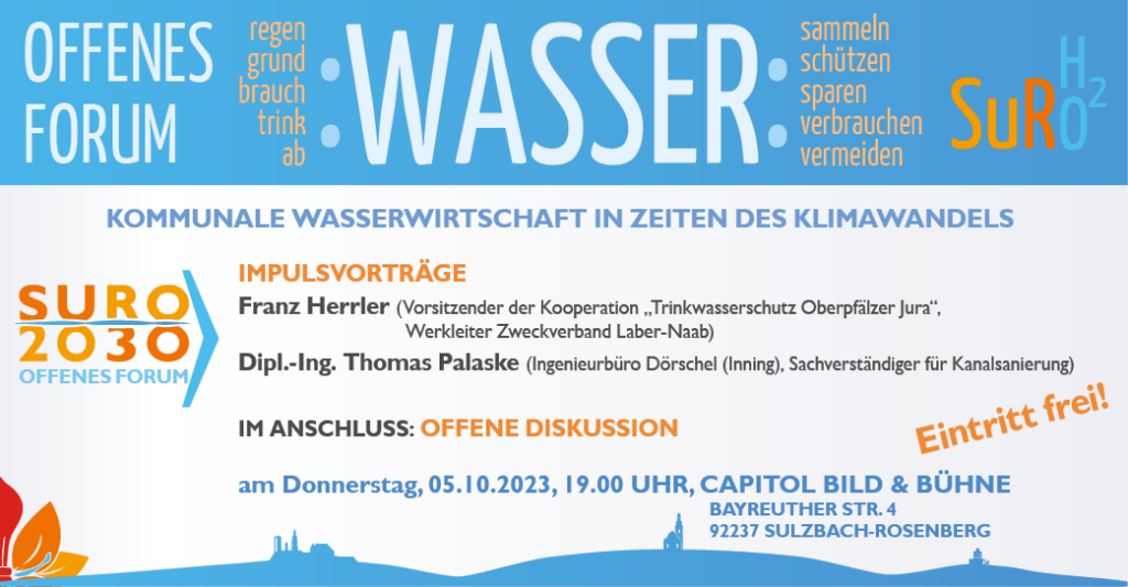 Grundwasser, Trinkwasser, Hochwasser, Abwasser - offenes Forum über was wir uns in Sulzbach-Rosenberg Gedanken machen sollten